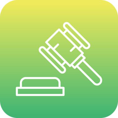 kutsal kişilerin resmi, vektör çizim çekiç. Düz tasarım stili