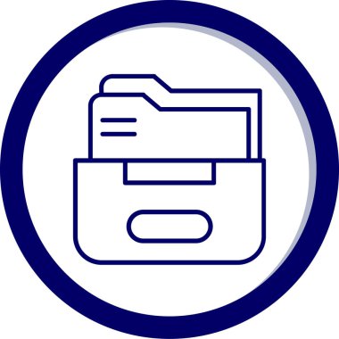 Dosya. Web simgesi basit illüstrasyon