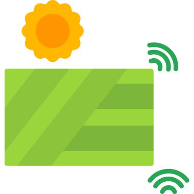 Tek bir çiçek simgesinin vektör illüstrasyonu