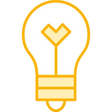 Ampul ışığı fikri beyaz arkaplanda izole edildi