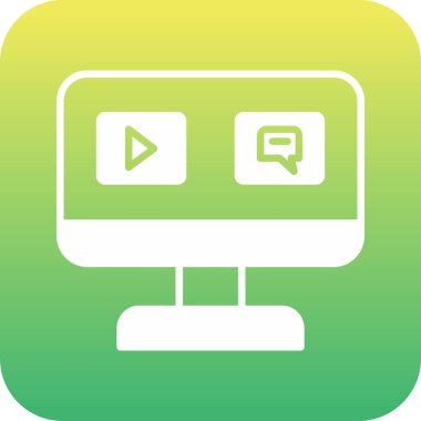 vektör lcd simgesi illüstrasyonu