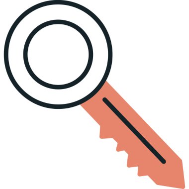Anahtar. Web simgesi basit illüstrasyon