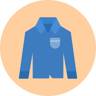 Ceket. Web simgesi basit illüstrasyon