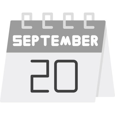 Takvim simgesinin vektör illüstrasyonu