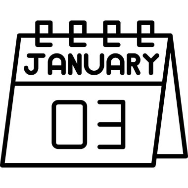 Takvim Ocak simgesi, özet biçimi