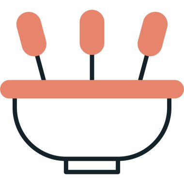 Kovanın basit vektör illüstrasyon simgesi