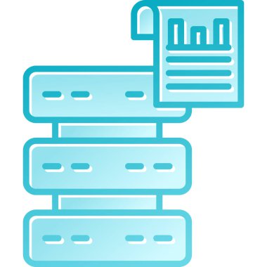 Sunucu. Web simgesi basit illüstrasyon