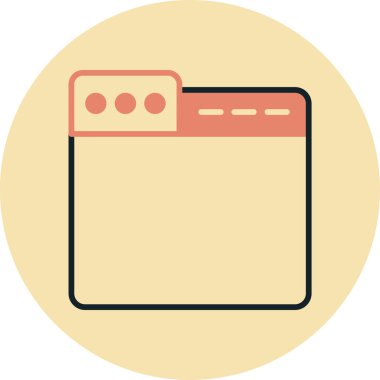 Ağ simgesi. Basit vektör illüstrasyonu