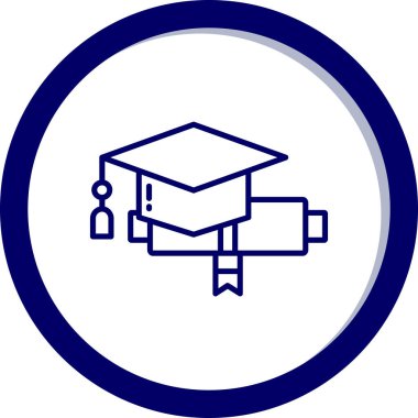 Eğitim simgesinin vektör illüstrasyonu