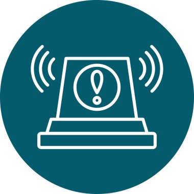 Alarm verin. Web simgesi basit tasarım