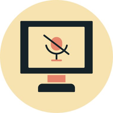 Bilgisayar monitörü. Basit resimleme