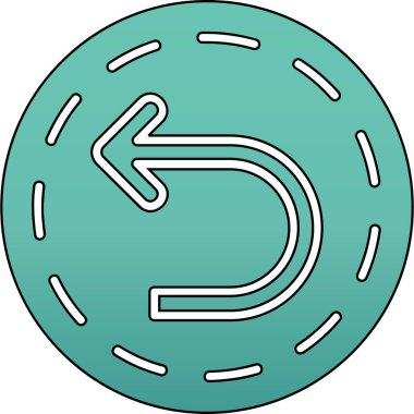 Bir madeni paranın karikatür simgesinin vektör çizimi