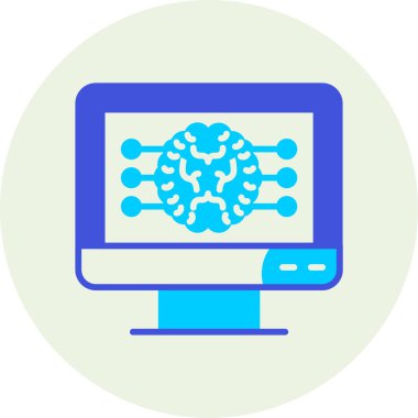 Bir virüs simgesinin vektör illüstrasyonu