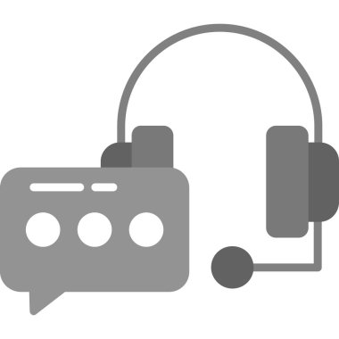 Müşteri hizmetleri web simgesi, vektör illüstrasyonu