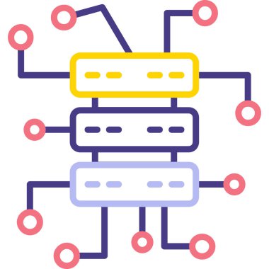 Robot simgesinin modern simgesinin vektör illüstrasyonu