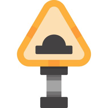 Trafik konisi vektör simgesi