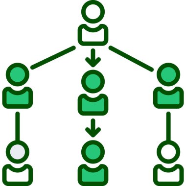 Ağ bağlantıları vektör simgesi