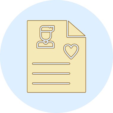 belge simgesi vektör illüstrasyonu