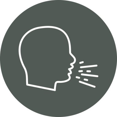 Burnu olan bir kadının vektör çizimi