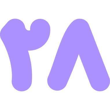 Mor arkaplan ile t harfi.