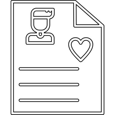 Kartvizit vektör illüstrasyon grafik tasarımı ile sevgililer günü