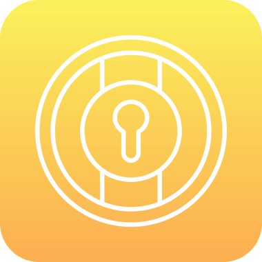 eşsiz parola vektör satırı simgesi