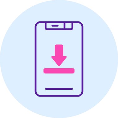 akıllı telefon simgesi modern vektör illüstrasyonu