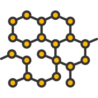 vector illustration of a molecule icon