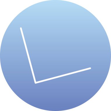 Mavi bir simgenin vektör illüstrasyonu