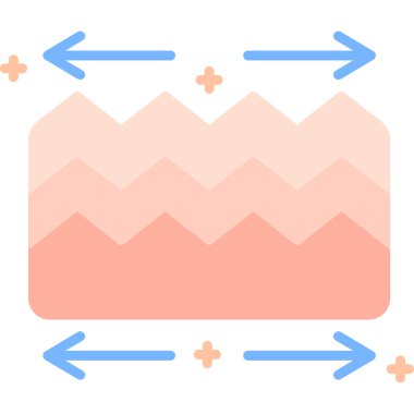 Kırmızı ve beyaz simgenin vektör illüstrasyonu