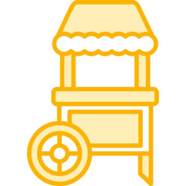 Yemek. Web simgesi basit illüstrasyon