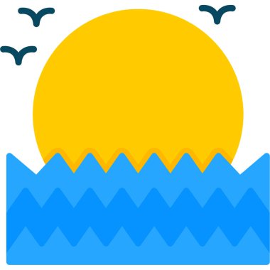 Güneş Simgesi Vektör illüstrasyonu