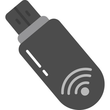 USB kablo sürücü simgesi. Web için usb kablo vektör simgelerinin basit çizimi