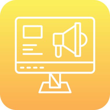 bilgisayar simgesi vektör illüstrasyonu