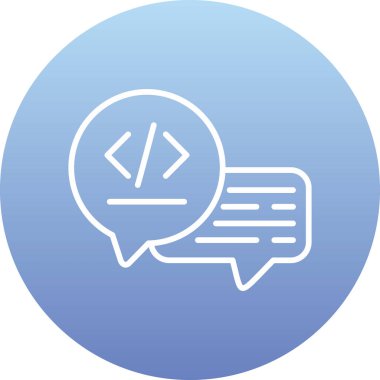 Sohbet kabarcığı vektör illüstrasyonu