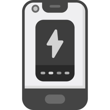 Akıllı telefon pili. Web basit tasarımı