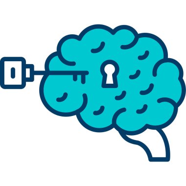 Fiş vektör çizim tasarımı ile beyin