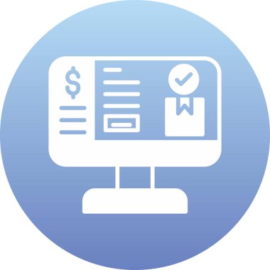 business board simgesi vektör illüstrasyonu