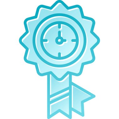 Beyaz madalya ikonunun vektör illüstrasyonu