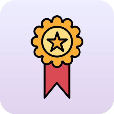 Rozet vektör simge işareti simge vektör çizim kişisel ve ticari kullanım için..