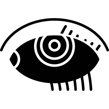 Göz simgesi vektör illüstrasyonu