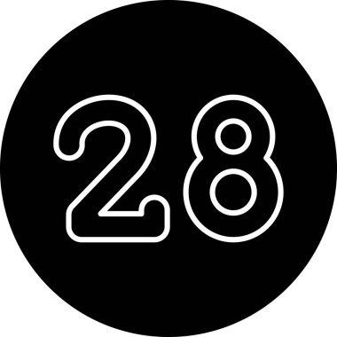 8 sayılı bir arkaplan için vektör illüstrasyonu