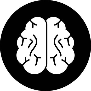 beyin web vektör simgesi