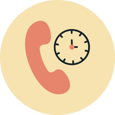 Telefonunuz var. Web simgesi basit illüstrasyon