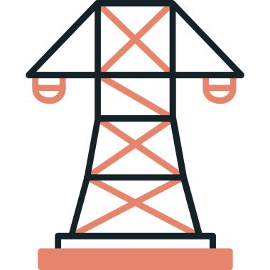 Modern yapı simgesinin vektör illüstrasyonu