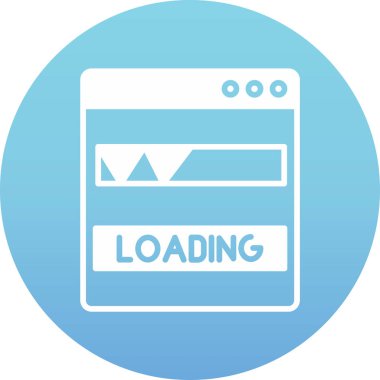 işlem çubuğu simgesi düz vektör yükleme işlemi