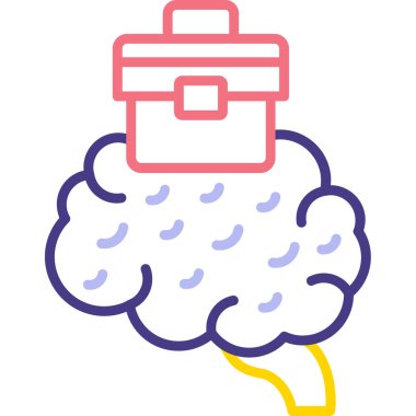 Şemsiyeli bulut, bulut depolama vektör çizimi