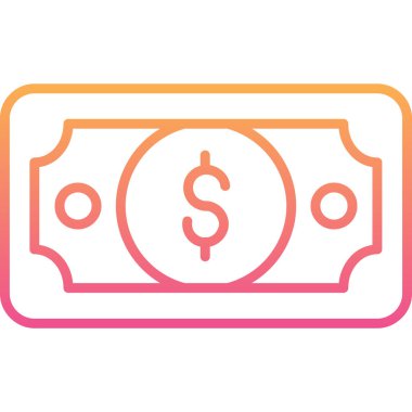 Dolar simgesi vektör illüstrasyonu