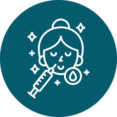 Termometresi olan bir kadının vektör çizimi