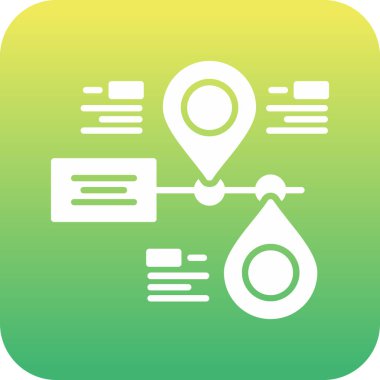 vektör içinde konum haritası simgesi